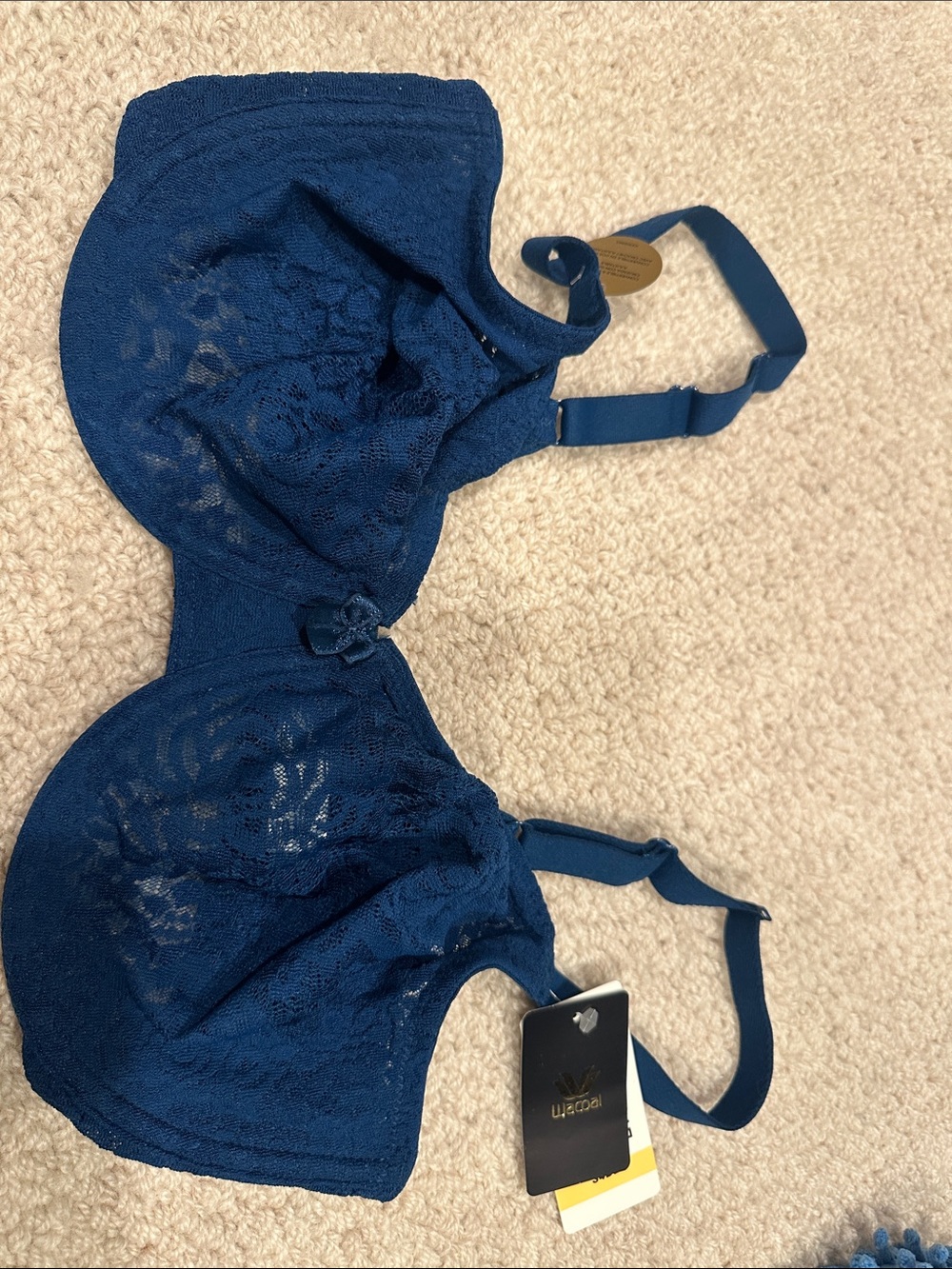 Wacoal Navy Lace Underwire Bra